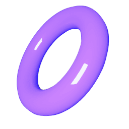 floating torus purple